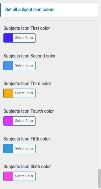 set subject Section