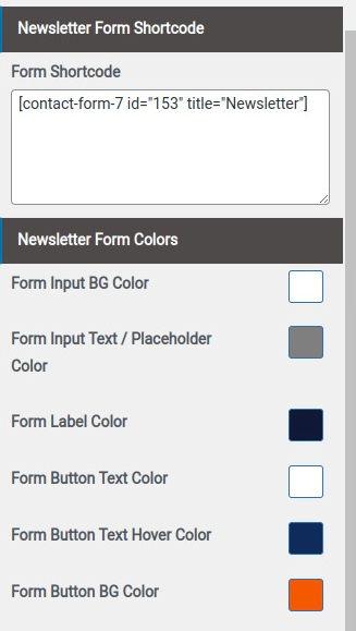 set contact section