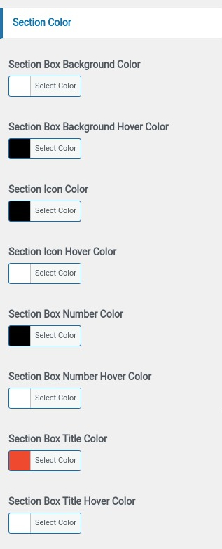 set contact section