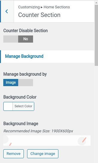 set contact section