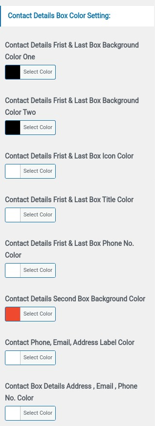 select Contact Page template