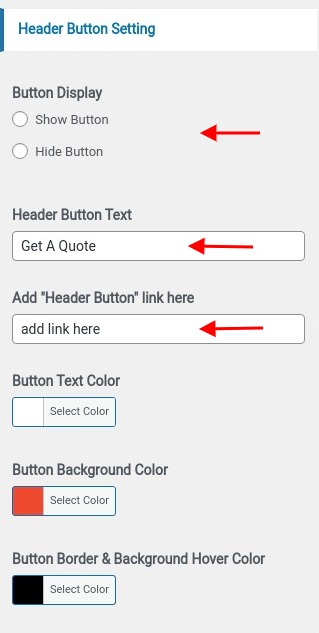 Set Header contact 