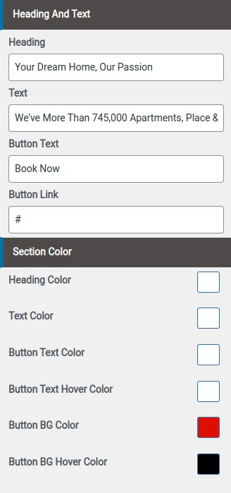 set Featured Page section
