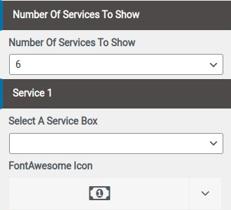 set Featured Page section