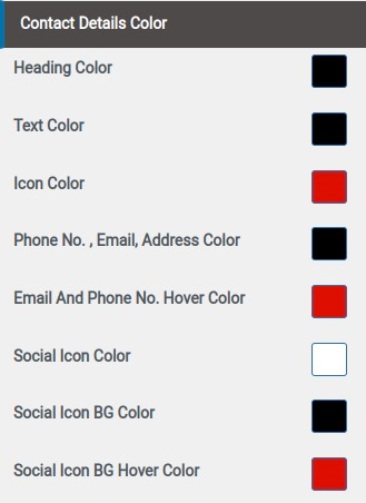 select Contact Page template