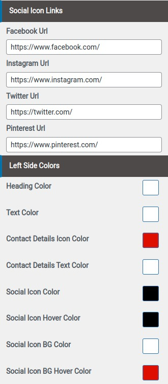 set contact section