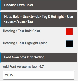 set Footer section