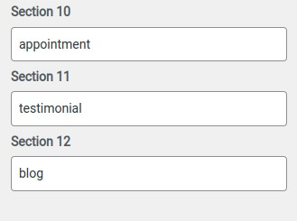 set contact section
