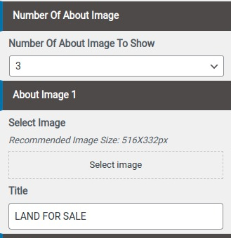 set Featured Page section