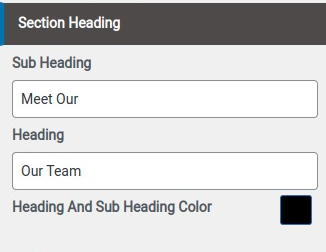 set Featured Page section