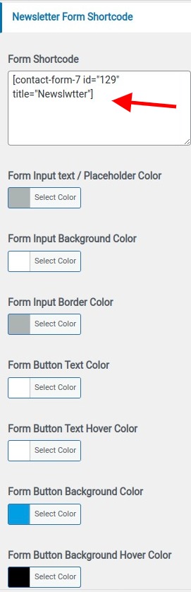 set contact section