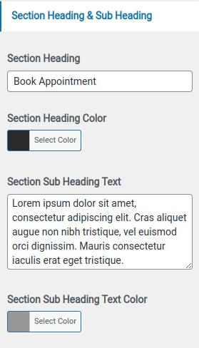 set contact section