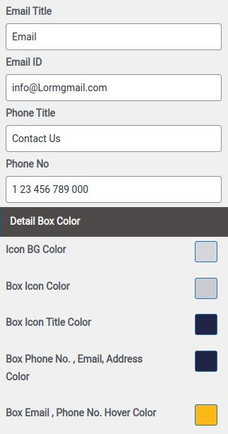 select Contact Page template