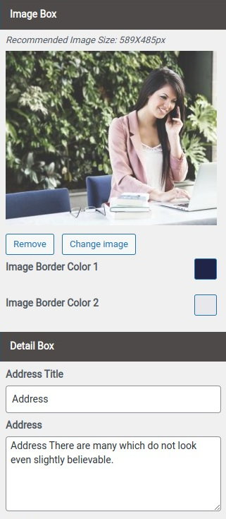 select Contact Page template