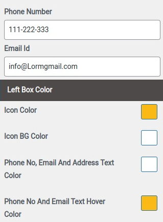 set contact section