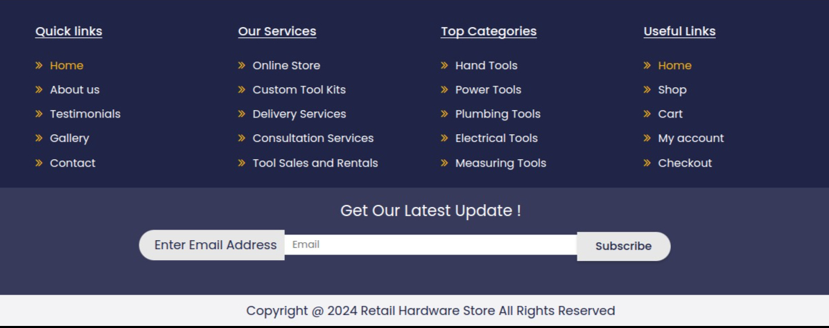 set Blog section