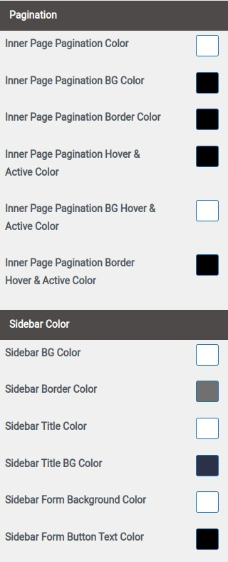 set Footer section