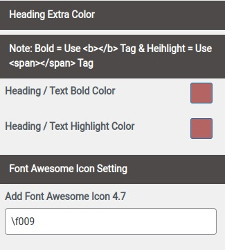 set Footer section