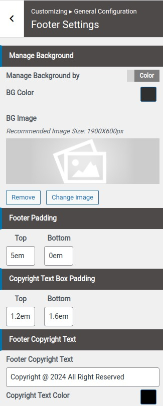 set contact section