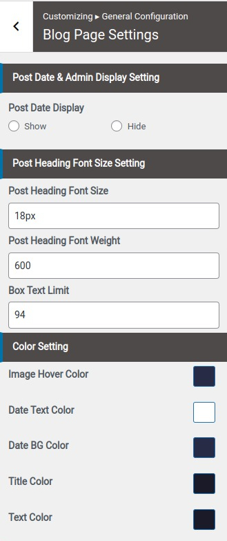 set Page Template