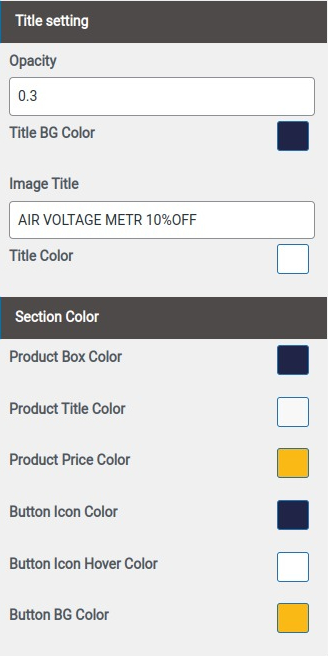 set Featured Page section