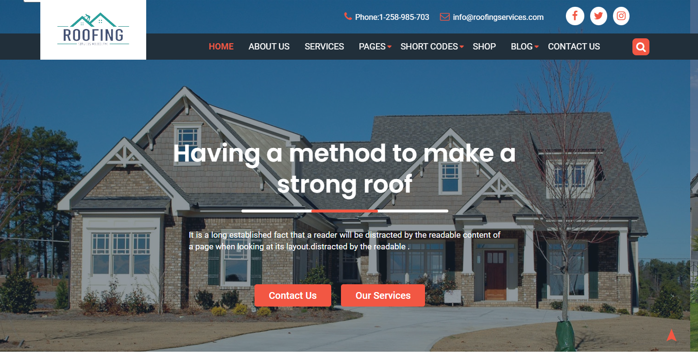 roofing-services pro wordpress theme