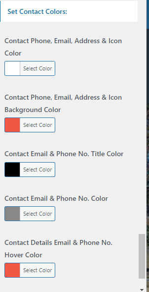 select Contact Page template