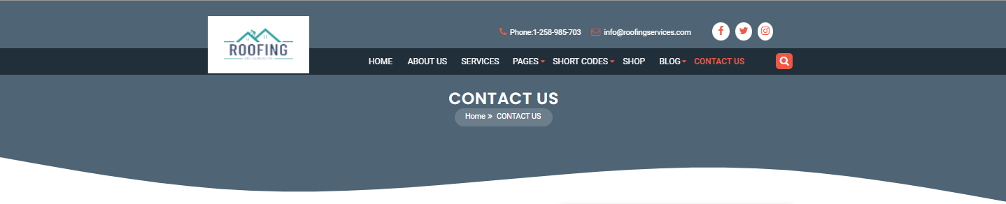 select Contact Page template