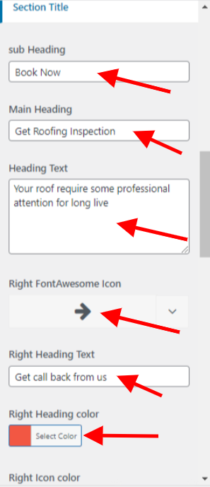 set contact section