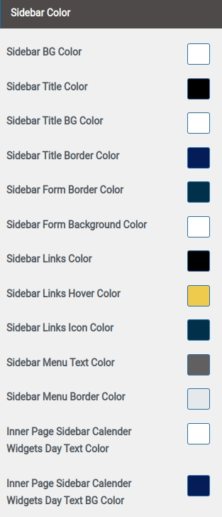 set Footer section