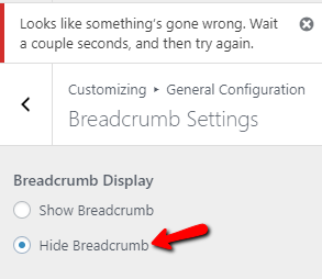 set Breadcrumb