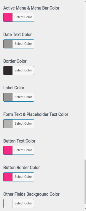 set Footer section