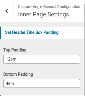 set inner page fonts