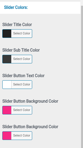 Create New Slider