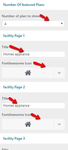 set Facility section