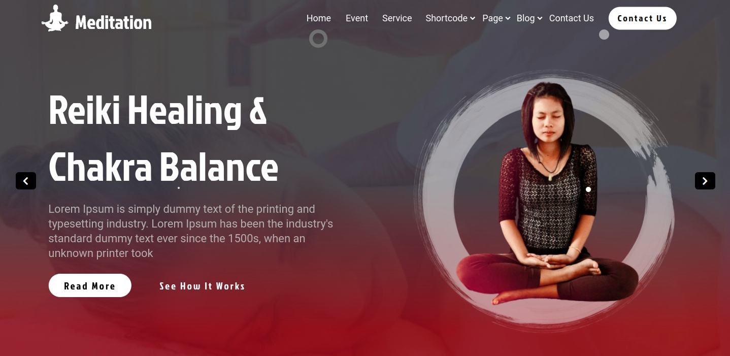 Spiritual Meditation pro wordpress theme