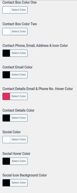 select Contact Page template