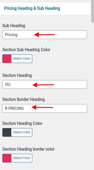 set contact section