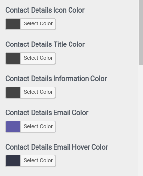 select Contact Page template