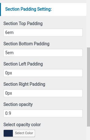 set contact section