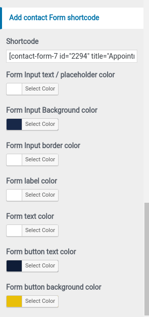 set contact Section