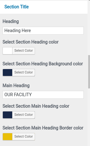 set facility Section