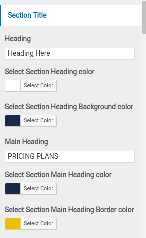 set pricing Section