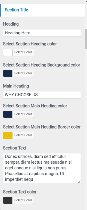 set  Why Choose Us section