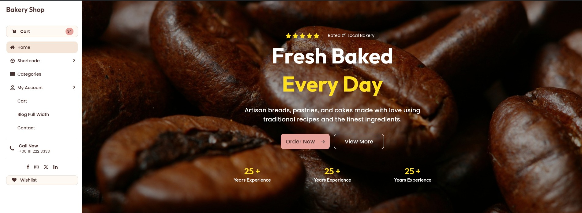 set Featured Page section