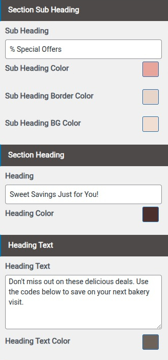 set Featured Page section