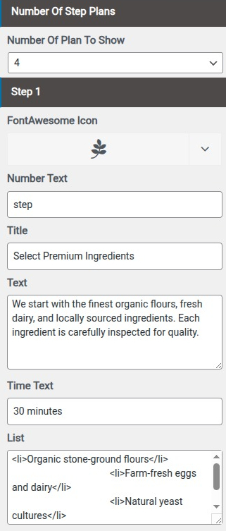 set Featured Page section