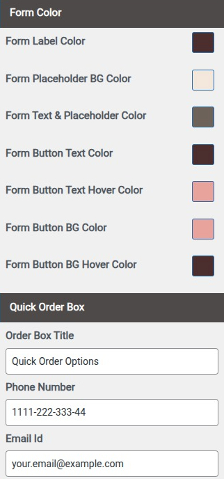 select Contact Page template