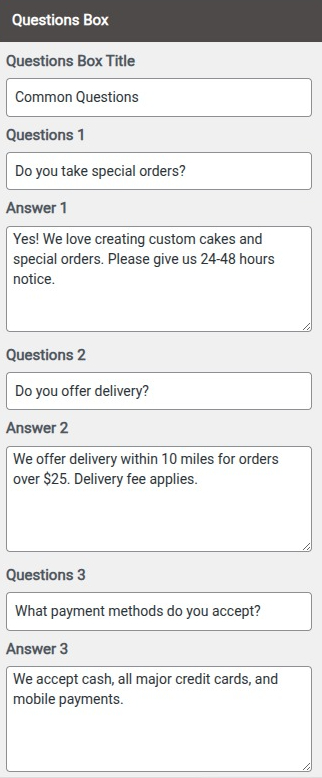 select Contact Page template