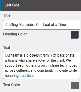 set Featured Page section